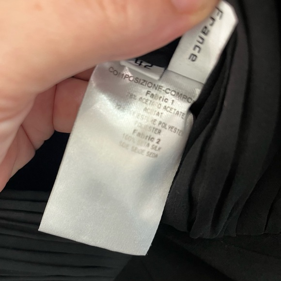 Balenciaga Black Sleeveless Cocktail Dress With Bow Detail Size 42 - Picture 8 of 15